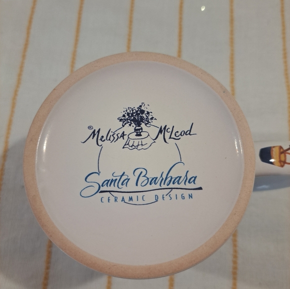 Melissa McLeod Santa Barbara Ceramic Mug. Girls Beach Pals "Live Laugh Love" - Picture 5 of 6